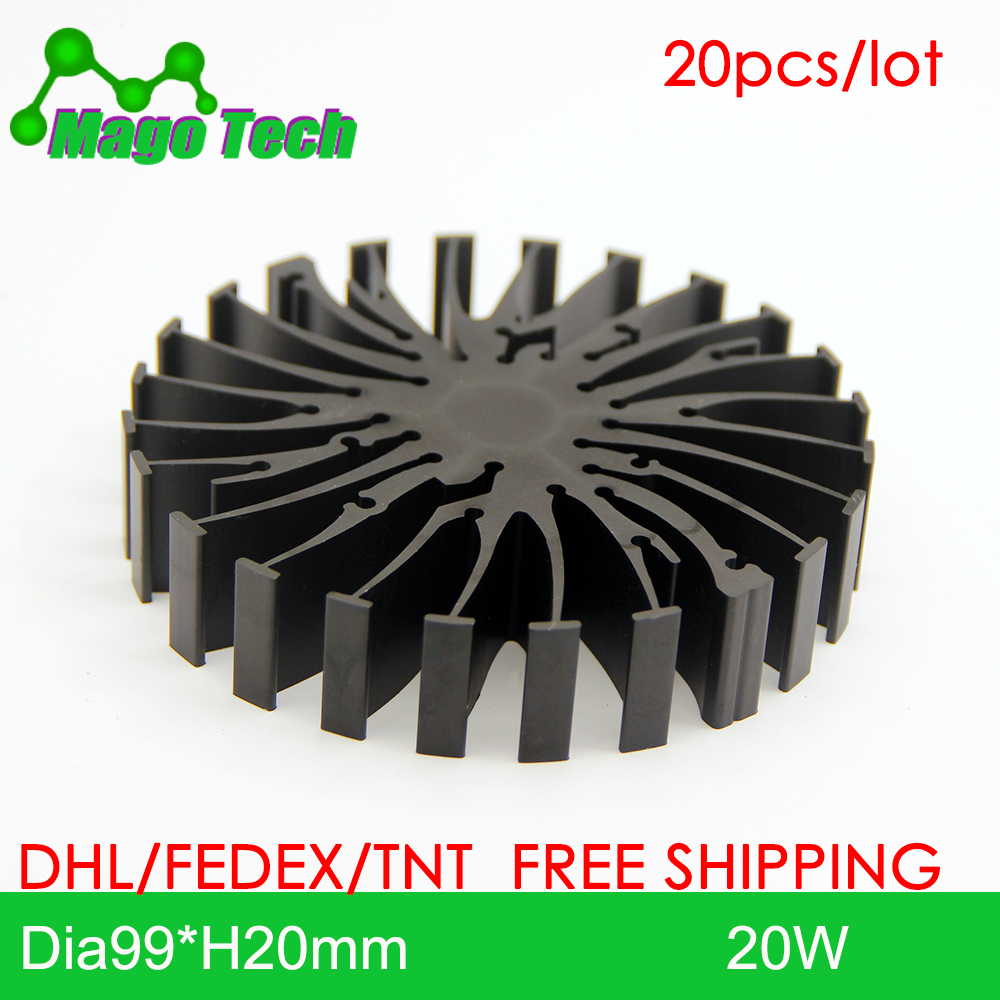 ø99*20mm Modular LED Star Cooler for low and high bay light LED Grow Light Heatsink 22 mounting holes for all COB Brands