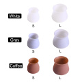 16pcs Furniture Leg Protector Silicone Caps Office Anti Slip Bottom Practical Feet Pads Chair Floor Prevents Noise Round Home