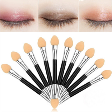 12 pcs Sponge Eye Shadow Applicator Tools Double-ended Disposable Eyeshadow Applicator Brushes Cosmetic Tools For Women Lady