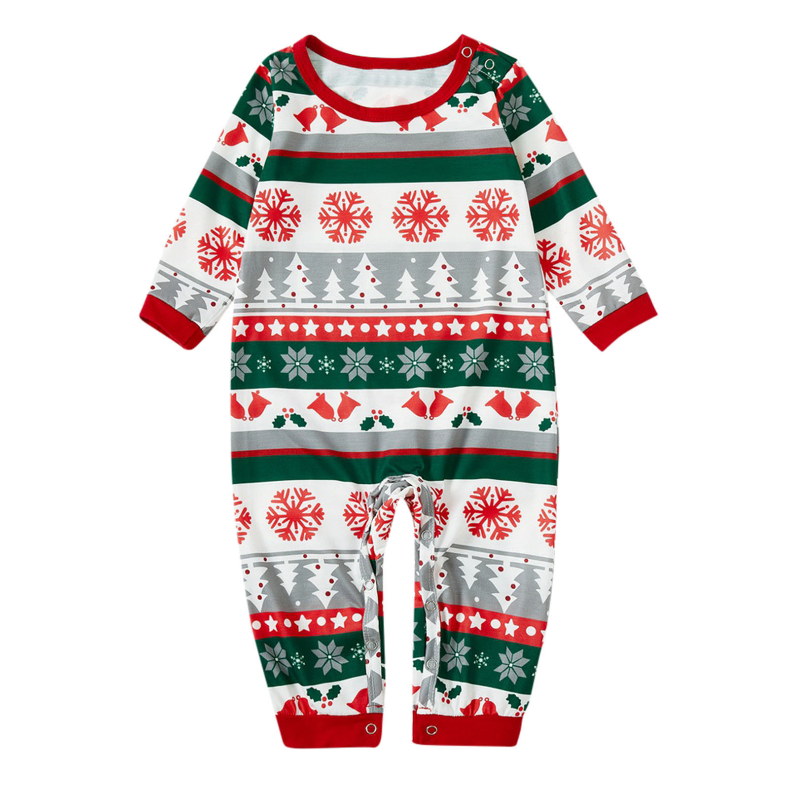 Family Merry Christmas Matching Pajamas Set Adult Kids Pyjamas Nightwear Baby Romper Merry Christmas Family Matching Outfits