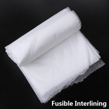 5M White Non-Woven Fusible Interlining Lightweight Sewing Fusible Interlining Fabric Apparel For DIY Purse Crafts Linings