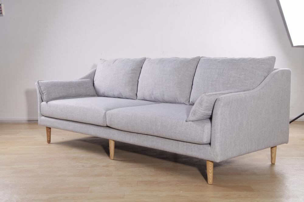 3 Seats Modern Sofa In Fabric