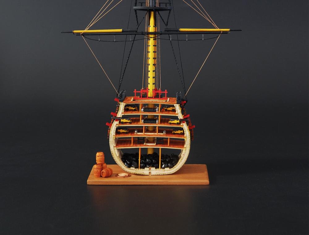 Sailboat model assembly kit HMS Victory cross section wooden model building kits