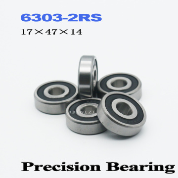 6303RS Bearing ABEC-3 17*47*14 mm Deep Groove 6303-2RS Ball Bearings 6303RZ 180303 RZ RS 6303 2RS EMQ Quality (2 PCS)