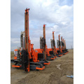 Crawler-mounted solar sliding carbon fiber pile driver