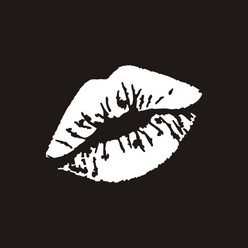 10*7.5 CM Orange Color Lips Kiss Decal Auto Car Body Stickers and Decals Car Styling Decoration Door Window Vinyl Stickers