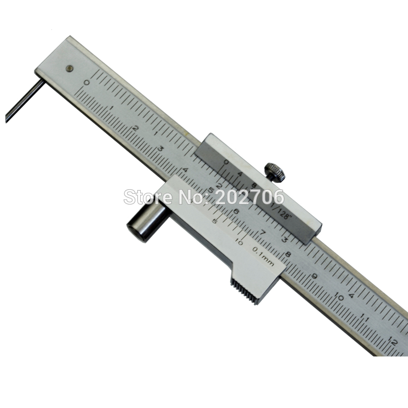 0-200MM Vernier Caliper With Carbide Scriber Parallel Marking Gauging Ruler Marking Measuring Instruments Parallel Cross Caliper