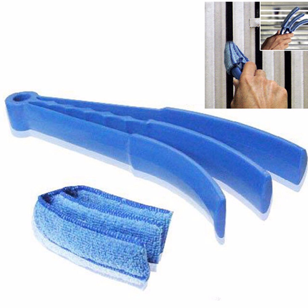 Hot Sale Multifunctional Cleaning Brushs For Blinds Air Conditioning Shutter Brush Corners Gap Washable Cleaning Brush Clip Tool