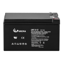 Rechargeable batteries 12v7.5ah sealed lead acid battery