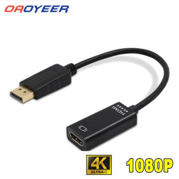 1080P 4K DP To HDMI Adapter DisplayPort To HDMI Display Port Male To Female Converter Cable Adapter for HDTV PC HP/DELL Laptop