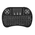 7 color backlit i8 Mini Wireless Keyboard 2.4ghz English Russian Air Mouse with Touch pad Remote Control Android TV Box