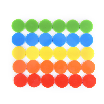 100PCS Plastic Poker Chips Casino Bingo Markers Token Fun Family Club Game Toy Creative Gift Supply Accessories 24MM