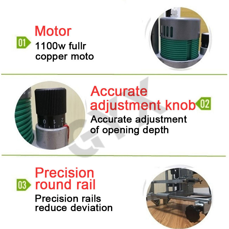 Handheld Wood Boring Machinery Portable Wooden Door Lock Punching Woodworking Blinking Slotting Machine Drilling Opening Machin