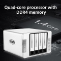 TerraMaster F4-210 4-bay NAS Quad Core 2GB RAM Network RAID Storage Media Server Personal Cloud Storage (Diskless)