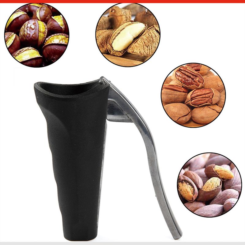 1 Pcs Open Walnut Nutcracker Peeled Nut Shell Pliers Nut Cracker Funnel Frosted Grip Pliers Clamp Kitchen Tools