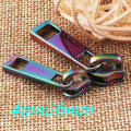 5 PCS Rainbow Zipper Slider Puller Long Pull Zipper Heads,Loose Sliders Pulls Handbag Hardware,Handbags Craft Projects