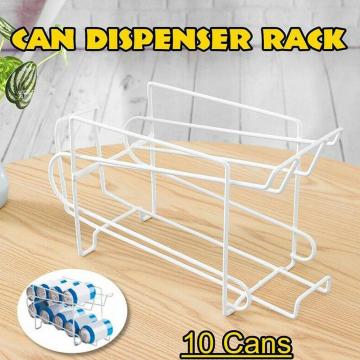 White Cans Storage Holders Racks Beverage Soda Coke Can Storage Beer Refrigerator Kitchen Rack Dispenser Tools Organizer Q9M1