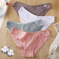 M-4XL Cotton Panties Female Underpants Sexy Panties for Women Briefs Underwear Plus Size Pantys Lingerie 3PCS/Set 6 Solid Color