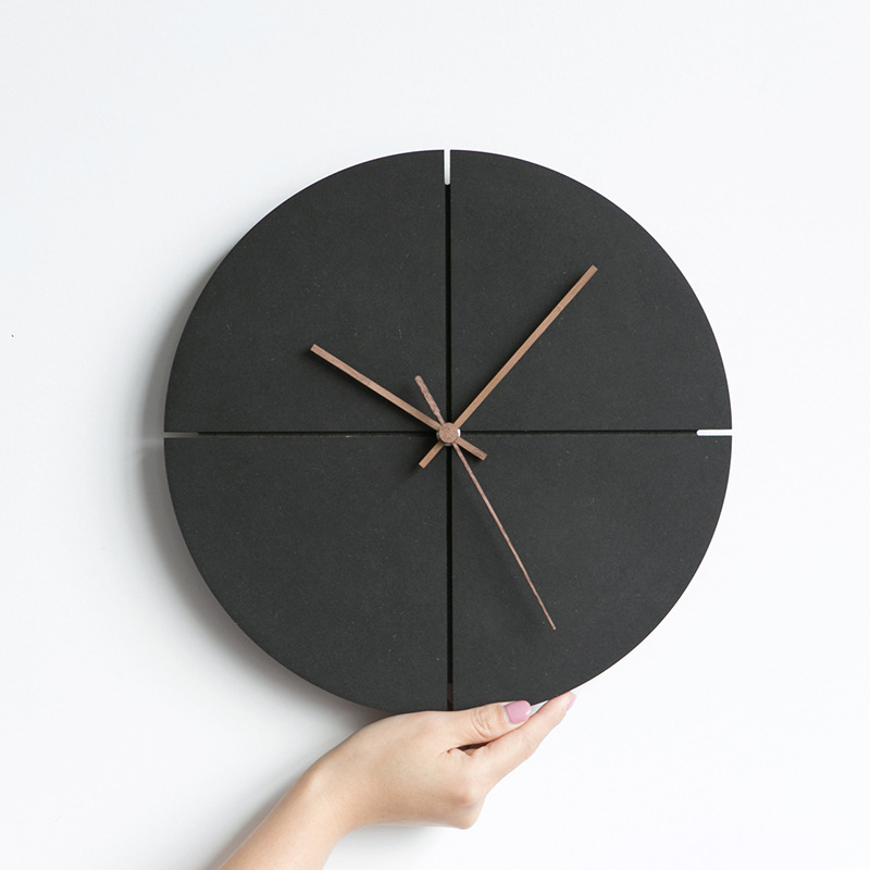 Nordic Minimalist Wall Clock Creative Living Room Personality Household Watches Silent Wall Clocks Home Decor