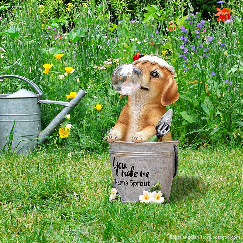 Dog Yard Resin Decorations