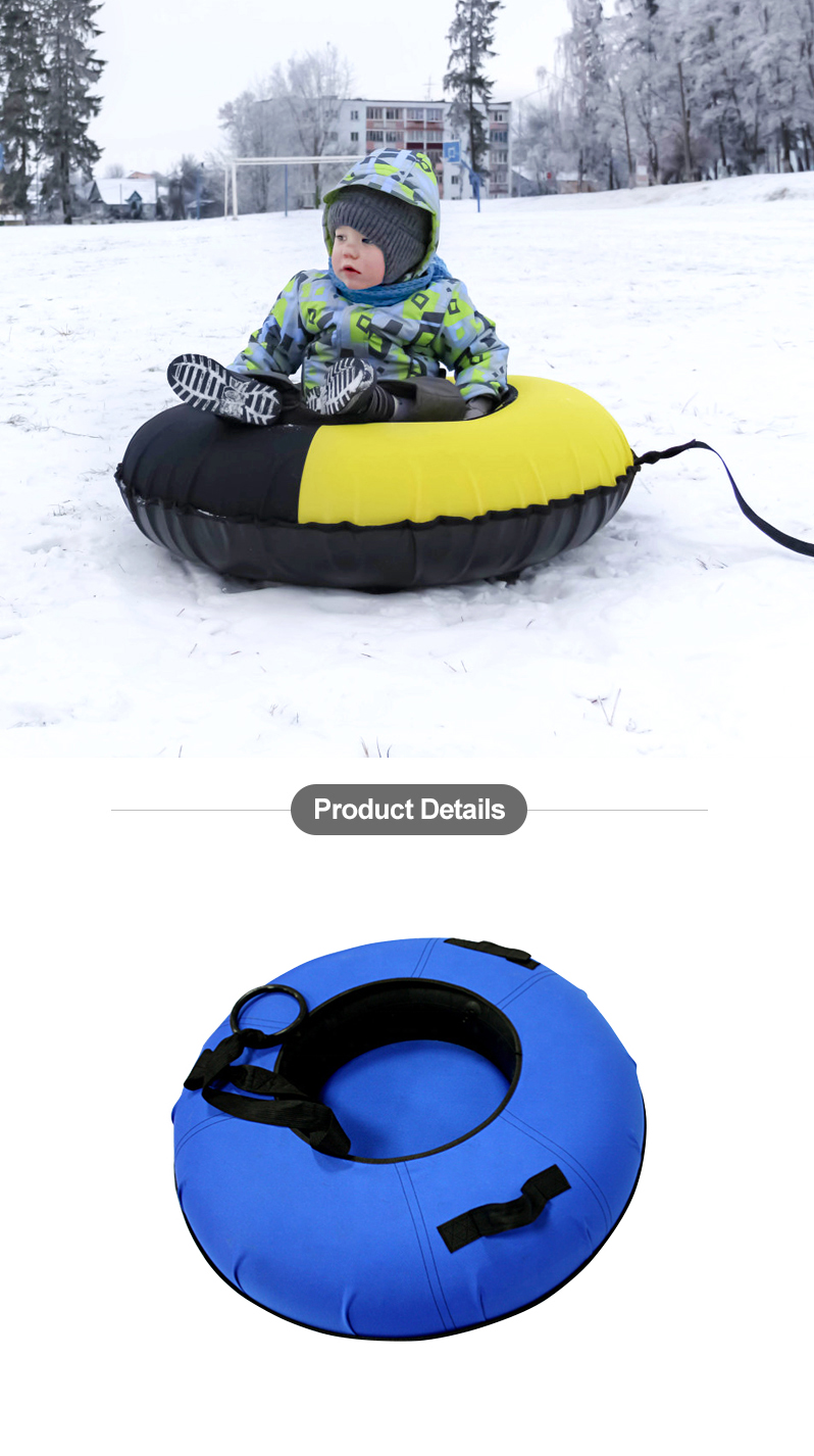 Pvc Inflatable Snow Tube Inflatable Towable Ski Sled 4