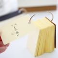 230 sheets Creative Candy Color Buckle Binder Notes Portable Flash Cards Memo Pads Cute Stationery DIY Blank Card