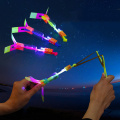 5 Pcs Led Lighting Up Luminous Toy Flying slingshot Flying Toys Toys Xmas Decor light Quickly fast catapult