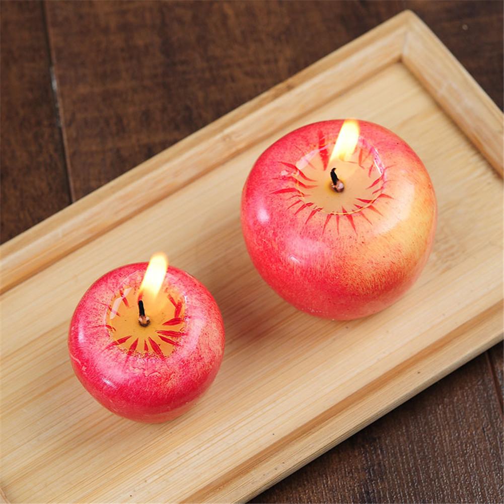 Red Apple Shaped Aromatherapy Candles Lamp Wedding Gift Home Decoration Valentine's Day Christmas Candle Lamp Lover's Gifts