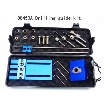 Woodworking tool,DIY Woodworking Joinery High Precision Dowel Jigs Kit,3 in 1 Drilling locator,08450A drilling guide kit