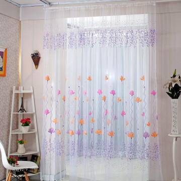 Lotus Tulle Door Window Curtain Drape Panel Sheer Scarf Valances Drapes In Living Room Home Decor Sheer Voile Valances #T1P
