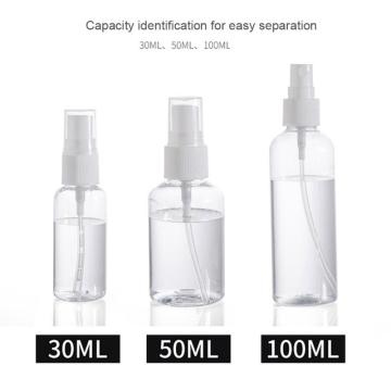 1pc Portable Empty Spray Bottles 30/50/100ml Refillable Container Travel Transparent Plastic Bottle Toxic Eco-friendly