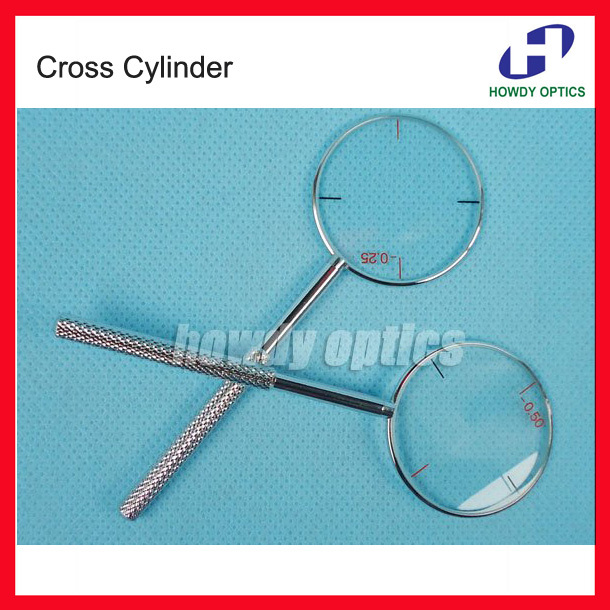 Free Shipping Ophthalmic Cross cylinder power -0.25 -0.50 optional