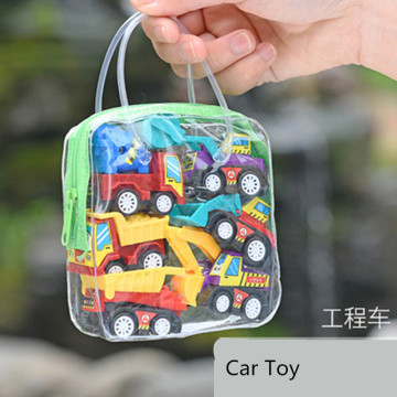 6pcs Children Car Model Toy Set Simulate Educational Trailer Toy Inertia Truck Kids Race Car Plaything Pull Back Cars For Kids