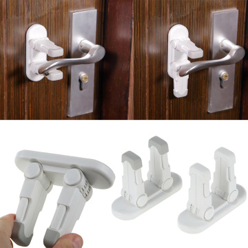 3Pcs/Lot Child Safety Lock Baby Door Handle Lock Lever Lock Proof Window Anti-opening Protection Toddler Kids Door Stopper