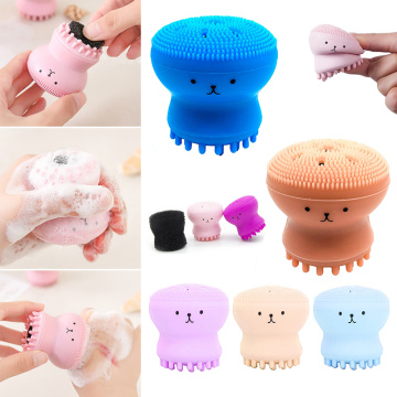 Silicone Small Octopus Wash Brush Cleansing Instrument Silicone Wash Face Skin Deep Washing Massage Brush Facial Cleansing Brush