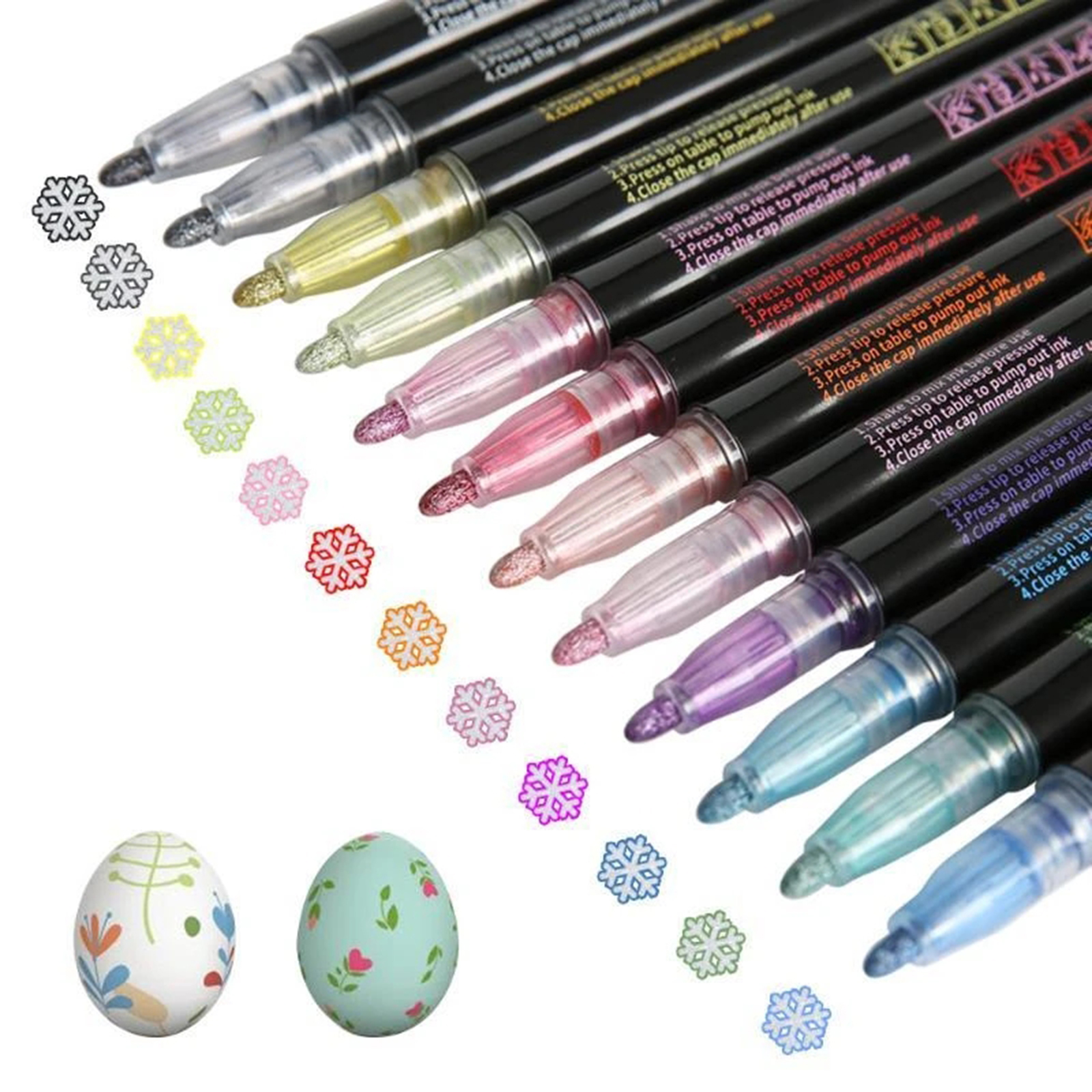 8/12pcs Marker Pen for Highlight Writing Taking Notes Drawing DIY Art Projects Kids Adult SUB Sale