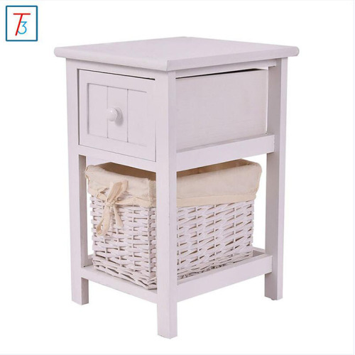 Supply Coffee Color Wooden Nightstand Bed Side Table with High Quality