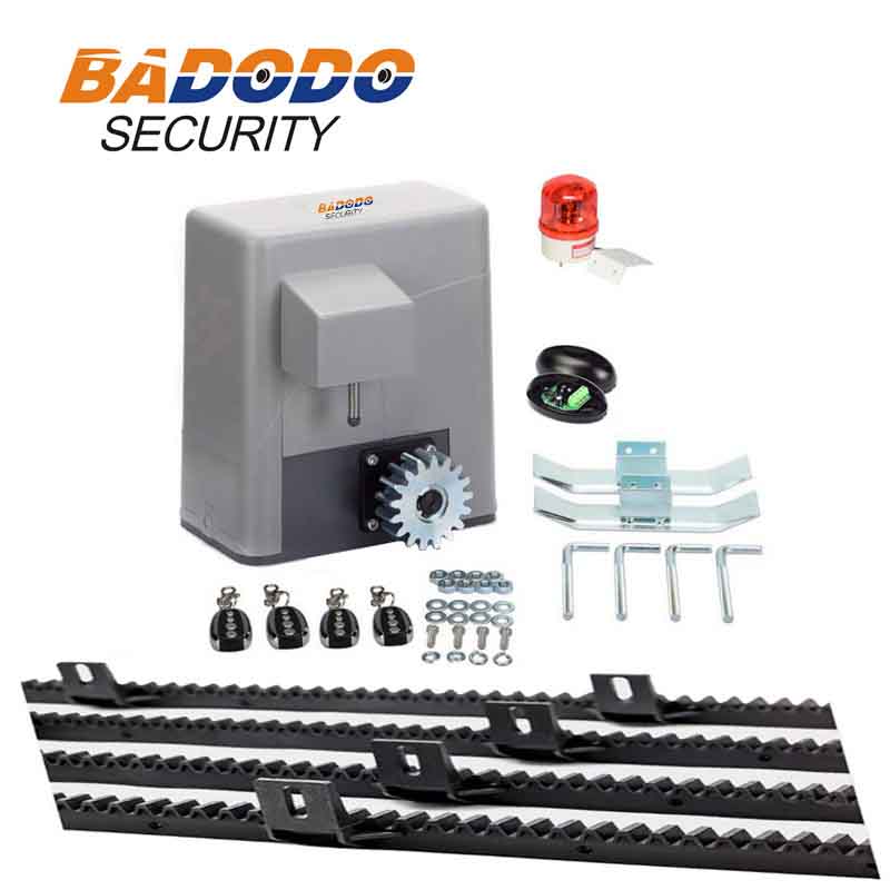 residential automation sliding gate motor kit slide gate opener operator with 6m or 7m nylon racks