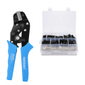 Handskit SN 2549 Spring Clamp Crimping 0.14-1.5MM AWG 28-18 Pliers Tool With 520pcs Dupont 2.54mm Pin Terminal Connectors