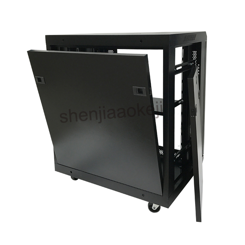 12U Wall-hanging cabinet Cold-rolled steel plate + electrostatic spray cabinet wall cabinet network cabinet 220V (50Hz) 1pc