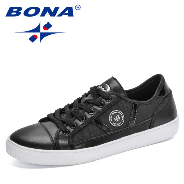 BONA 2020 New Designers Classics Skateboarding Shoes Men luxury Shoes Trendy Sneakers Man Soft Breathable Lace Up Sport Shoe Men