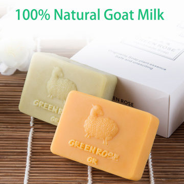 100% Natural Goat Milk Handmade Soap pin up Hydrating Facial Soap Women Beauty Remove Mites & Blackheads & Pimple & Acne