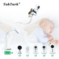 TakTark Multifunction Universal Camera Holder Stand for Baby Monitor Mount on Bed Cradle Adjustable Long Arm Bracket