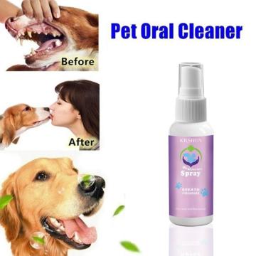 Pet Spray Eliminate Bad Dog Cat Mouth Teeth Clean Breath Bad Naturally Fights Plaque Tartar & Gum Disease Mouth Freshener