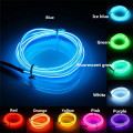 LED Strip Garland EL Wire 1M/3M/5M Car Interior Lighting Auto Rope Tube Line flexible Neon Light With 12V USB /battery light