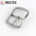Meetee 40mm Stainless Steel Belt Buckle DIY Metal Accessories for Jeans Belts Clothing Sewing Leather Craft Hardware BD253