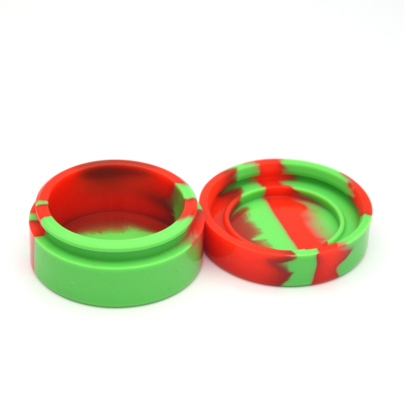 2014 Newest Wax Dry Herb Jars Dab Round Shape Silicone Container for Dry Herb Oil Wax Vaporizer