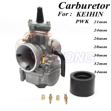 Motorcycle PWK Carburetor for keihin koso pwk carburetor Carb 21 24 26 28 30 32 34 mm with power jet fit on racing motor