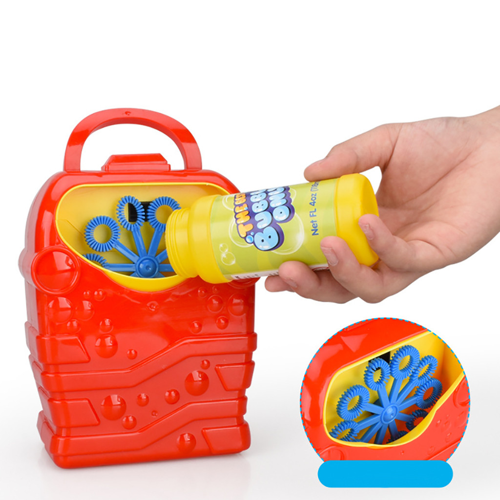 Bubble Machine Durable Automatic Bubble Blower Outdoor Toy for Girl Boy Baby Bath Toy Pool Swimming Bubble Toys for Children