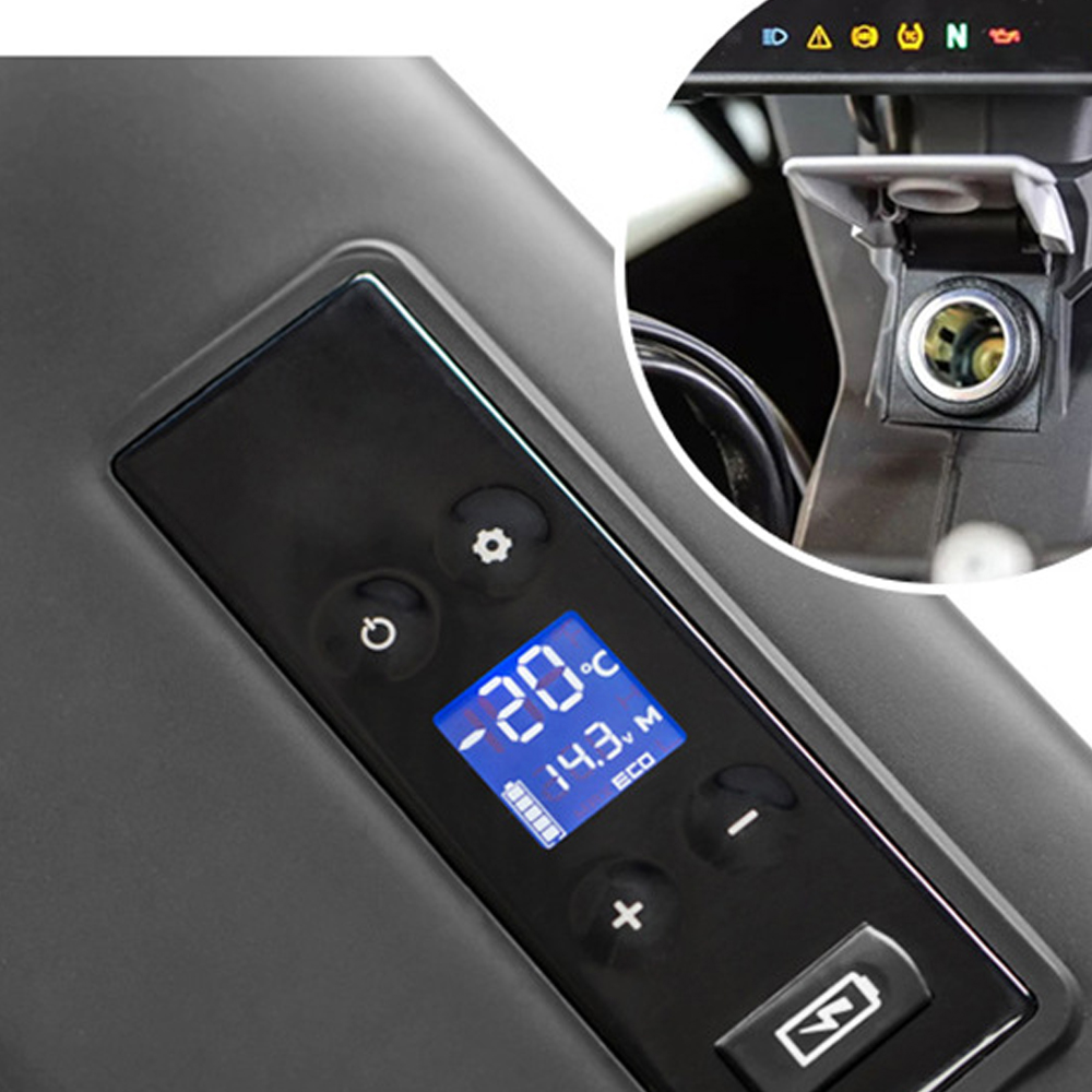 15L Car Refrigerator Freeze DC12-24V/AC220V Fridge Compressor for Car Home Picnic Refrigeration LED digital display BMW